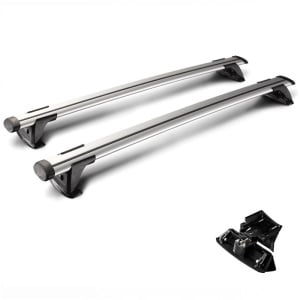 Bare transversale Yakima ThruBar Silver dedicate pentru Volvo V70 2007+