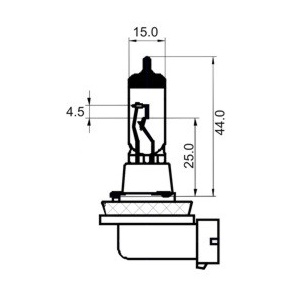 Bec Far H11 12V 55W Pgj 19-2 White Sct