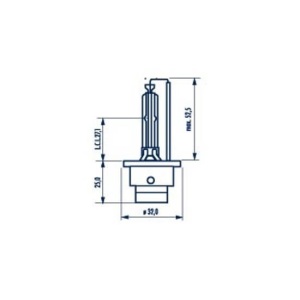 BEC XENON 85V D2S 4000 K NARVA