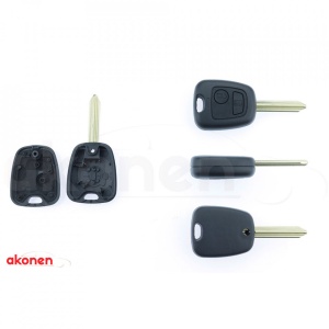 Carcasa cheie contact pentru citroen berlingo / saxo / xsara picasso 2 butoane, cu cheie
