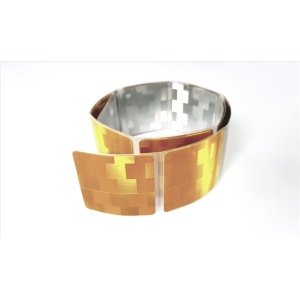 Cb0190001-Metru 1 Metru Banda Reflect Galbena, Intrerupta, Pt Supraf Flexibila Avery Dennison-Sua