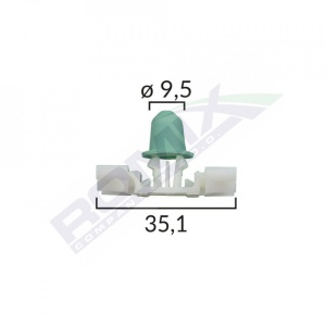 Clips Fixare Elemente Exterioare Pentru Bmw - Alb Set 10 Buc