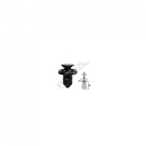 Clips fixare elemente exterioare pentru honda 10x13.6mm negru set 5 buc