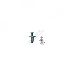 Clips Fixare Pentru Toyota 6X13.3Mm - Negru Set 10 Buc