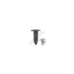 Clips Tapiterie Pentru Mercedes - Negru Set 10 Buc
