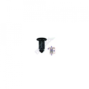Clips Tapiterie Pentru Renault 8.9X21.2Mm - Negru Set 10 Buc