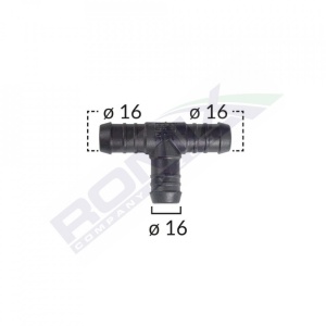 Conector Teu Furtun Conducte Diametru 16 Mm Set 5 Buc
