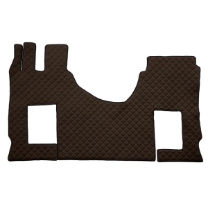 Covoras camion F-Core, Piele-ECO, pentru MERCEDES ACTROS MP4 / MP5, cabina lata 250 cm, scaun pasager pneumatic, Maro