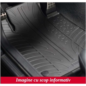 Covorase cauciuc Skoda Superb 3 04.2015-, presuri Gledring culoare Negru, 4 buc.
