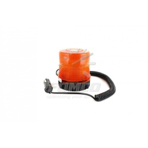 Girofar stroboscop portocaliu cu magnet, 12/24V