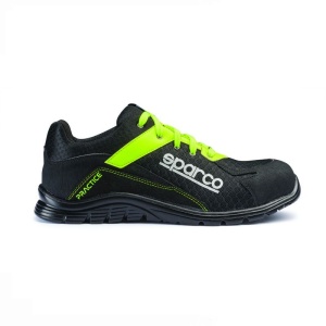 Incaltaminte de protectie curse Sparco Light Line Practice - microfibra/Net, Negru/Verde , marime: 42