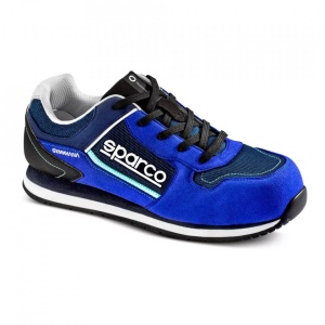 Incaltaminte de protectie SPARCO GYMKHANA - microfibra/net, Albastru / Albastru Navy , marime: 45