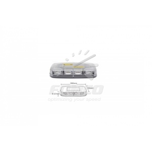 Lampă avertizare pentru acoperiș, LED, cu talpă magnetică, lumină portocalie, 12/24V