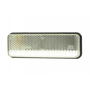 Lampă de marcaj, Horpol, 12/24V, model XS Slim, albă, 35 mm lățime