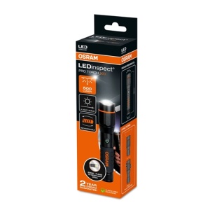 Lanternă profesională LED OSRAM LEDinspect PRO TORCH 500 – Lanternă de mână puternică pentru auto și utilizări intensive