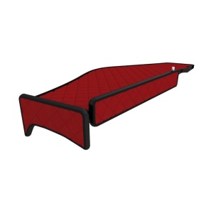 Masa bord, F-CORE, cu led, model lung, pentru RENAULT T, 2013+, Rosu - Img 2