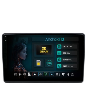 Navigatie 2K HUB64 Kia CEED (2006-2012), 8GB RAM, Android 13, Octacore, Slot Sim 4G, DSP, GPS, Wi-FI, Carplay, Android Auto, USB, Bluetooth, Waze, Touchscreen, 9.5 Inch