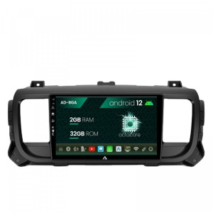 Navigatie Citroen Jumpy (2017,), Android 12, A-Octacore , 2GB RAM , 32GB ROM, 9 Inch - AD-BGA9002,AD-BGRKIT348
