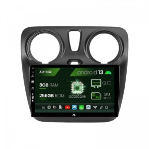 Navigatie Dacia Dokker, Android 13, Z-Octacore , 8GB RAM , 256GB ROM, 9 Inch - AD-BGZ9008,AD-BGRKIT375V2