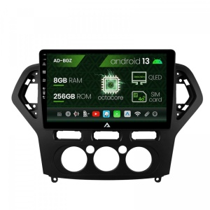 Navigatie Ford Mondeo (2007-2010) Clima Manuala, Android 13, Z-Octacore , 8GB RAM , 256GB ROM, 9 Inch - AD-BGZ9008,AD-BGRKIT126