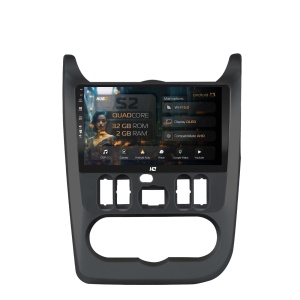 Navigatie HUB64 Dacia Logan / Duster / Sandero (2009-2013), 2GB RAM, Android 13, GPS, Wi-FI, Carplay, Android Auto, USB, Bluetooth, Radio, Waze, Touchscreen, 9" inch