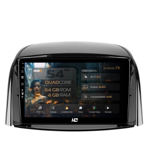 Navigatie HUB64 Renault Koleos (2009-2016), 4GB RAM, Android 13, Quadcore, DSP, GPS, Wi-FI, Carplay, Android Auto, USB, Bluetooth, Waze, Touchscreen, 9 inch