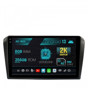 Navigatie Mazda 3 (2003-2009), Android 13, X-Octacore , 8GB RAM , 256GB ROM, 9.5 Inch - AD-BGX9008,AD-BGRKIT322