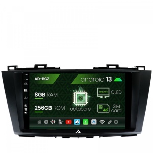 Navigatie Mazda 5 (2010-2015), Android 13, Z-Octacore , 8GB RAM , 256GB ROM, 9 Inch - AD-BGZ9008,AD-BGRKIT323