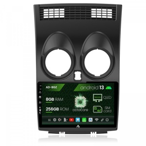 Navigatie Nissan Qashqai (2006-2014), Android 13, Z-Octacore , 8GB RAM , 256GB ROM, 9 Inch - AD-BGZ9008,AD-BGRKIT161