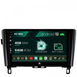 Navigatie Nissan Qashqai , X-Trail (2013,), Android 12, A-Octacore , 4GB RAM , 64GB ROM, 10.1 Inch - AD-BGA10004,AD-BGRKIT162