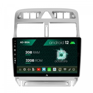 Navigatie Peugeot 307, Android 12, A-Octacore , 2GB RAM , 32GB ROM, 9 Inch - AD-BGA9002,AD-BGRKIT266