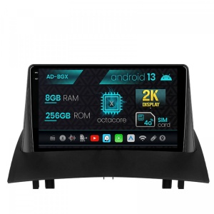 Navigatie Renault Megane 2 (2002-2009), Android 13, X-Octacore , 8GB RAM , 256GB ROM, 9.5 Inch - AD-BGX9008,AD-BGRKIT371