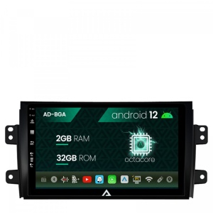 Navigatie Suzuki SX4 , Fiat Sedici, Android 12, A-Octacore , 2GB RAM , 32GB ROM, 9 Inch - AD-BGA9002,AD-BGRKIT307