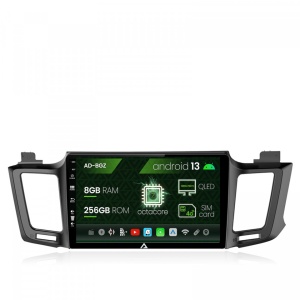 Navigatie Toyota RAV4 (2013-2018), Android 13, Z-Octacore , 8GB RAM , 256GB ROM, 10.1 Inch - AD-BGZ10008,AD-BGRKIT060