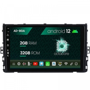 Navigatie Volkswagen Polo (2018,), Android 12, A-Octacore , 2GB RAM , 32GB ROM, 9 Inch - AD-BGA9002,AD-BGRKIT041