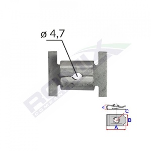 PRIZA MONTARE 12 X 14 PENTRU SURUB 4.7 SET 10 BUC