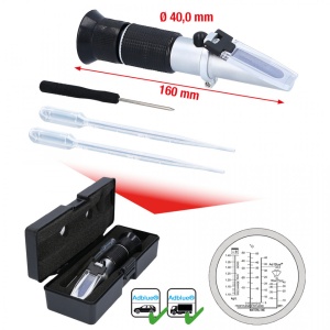 Refractometru - Aparat Optic Pentru Verificarea Lichidului Bateriei. Antigelului Si Adblue - KS TOOLS - 550.1285
