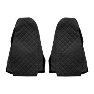 Set 2 huse scaun camion F-Core, Piele-ECO, pentru SCANIA P,G,R,T, Negru - Img 6