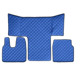 Set 3 covorase camion F-Core, Piele-ECO, pentru MAN TGS, cabina L, LX, Albastru