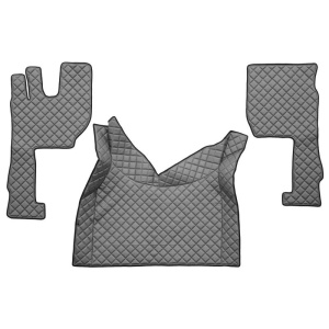 Set 3 covorase camion F-Core, Piele-ECO, pentru VOLVO FH 16 II, transmisie automata, Gri