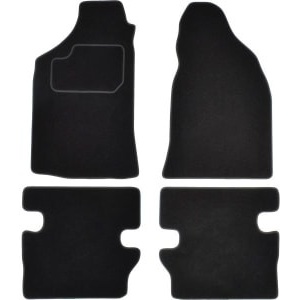 Set 4 covorase auto MAMMOOTH, Cauciuc, pentru MAZDA BT-50 2006-2015 PICK-UP, Negru