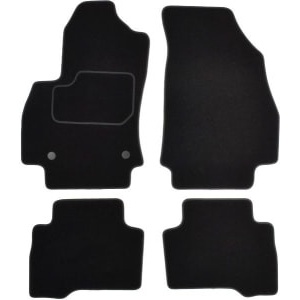 Set 4 covorase auto MAMMOOTH, Velur, pentru FIAT FIORINO, QUBO 2007+ DELIVERY VAN, Negru