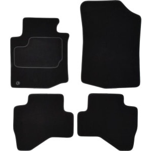 Set 4 covorase auto MAMMOOTH, Velur, pentru PEUGEOT 107 2005-2014 SALOON, Negru