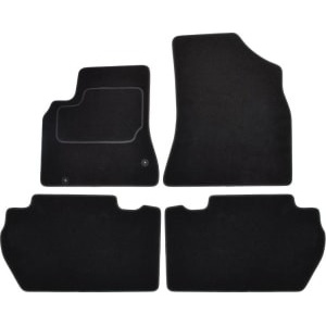 Set 4 covorase auto MAMMOOTH, Velur, pentru PEUGEOT PARTNER TEPEE 2008+ VAN, Negru