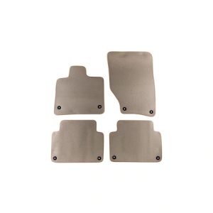 Set 4 covorase auto PETEX din mocheta, bej, compatibil cu Audi Q7 06/2006-05/2015