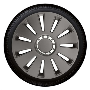 Set capace roti Petex 17" Silverstone Pro Dark, gri inchis, calitate premium