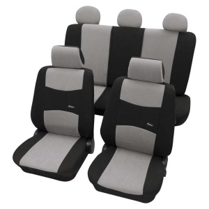 Set huse auto Petex, Colori, negru/gri, 11 piese