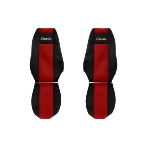 Set huse scaun camion, F-core, Classic, pentru RENAULT PREMIUM 2, Rosu