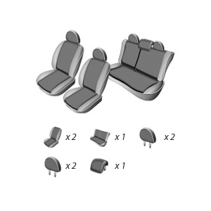 Set huse scaun opel astra h caravan 2004-2007 (bancheta fractionata)