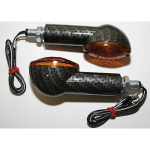 Set lampi semnalizare moto Cateye, maner lung, 2 buc